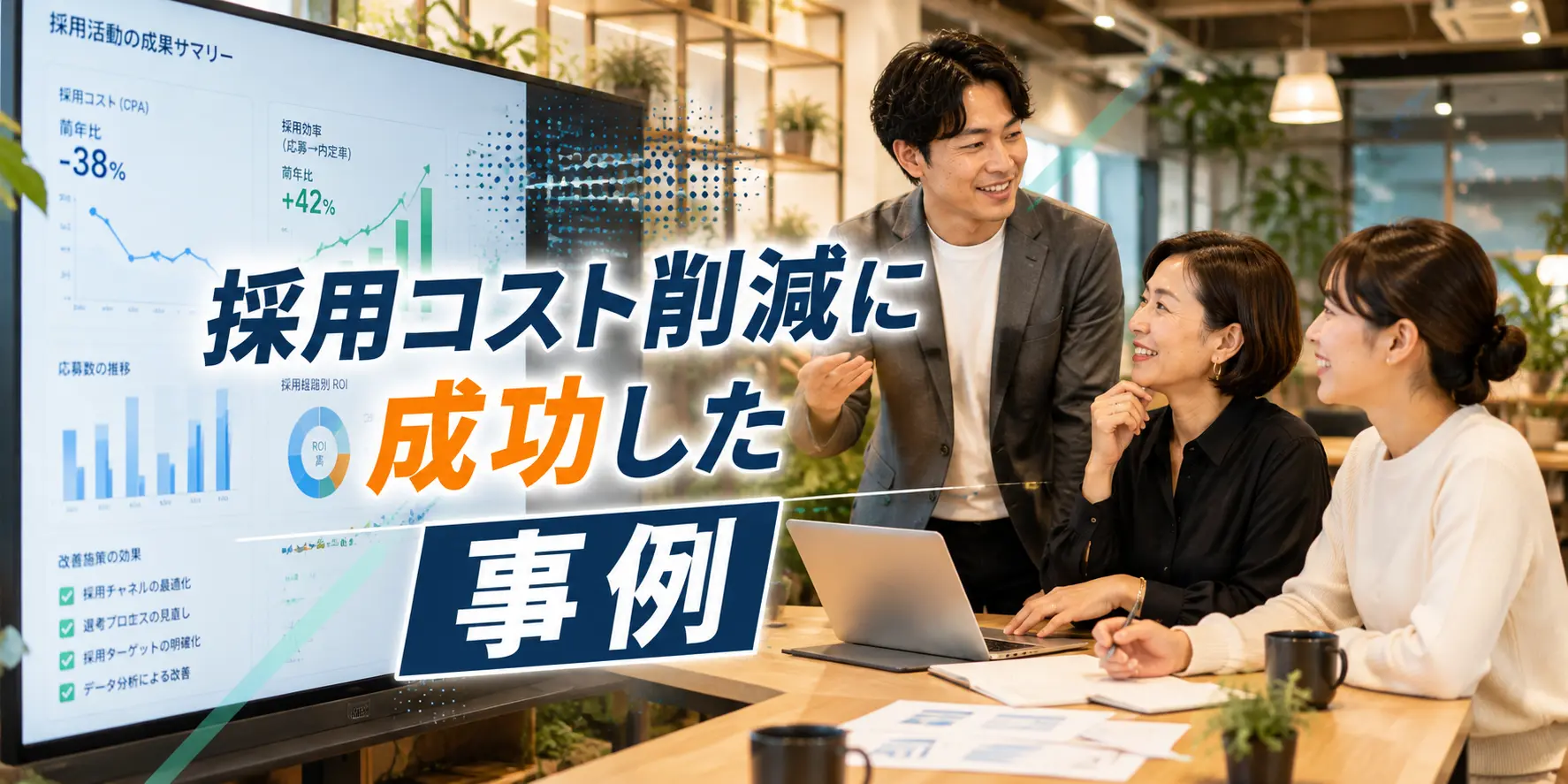 採用コスト削減に成功した事例